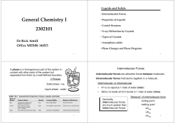 General Chemistry I 2302101 Dr Rick Attrill Office MHMK 1405/5