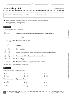 Reteaching 13-3 - Ithaca Public Schools