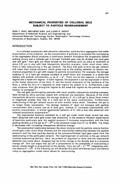 mechanical properties of colloidal gels subject to particle