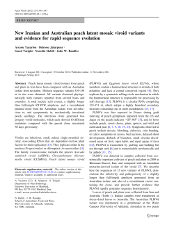 New Iranian and Australian peach latent mosaic viroid variants and