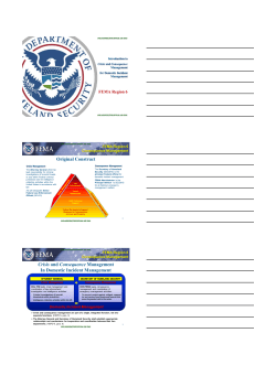 Original Construct Crisis and Consequence Management In