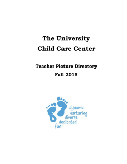 Staff Directory - Victory Village Day Care Center