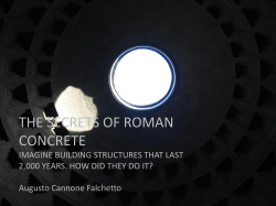THE SECRETS OF ROMAN CONCRETE IMAGINE BUILDING
