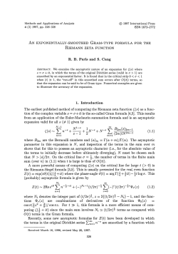 R. B. Paris and S. Gang 1. Introduction The earliest published