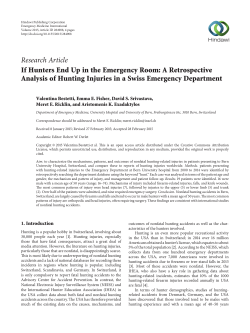 If Hunters End Up in the Emergency Room: A Retrospective Analysis