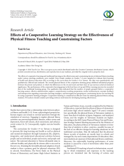 Effects of a Cooperative Learning Strategy on the Effectiveness of