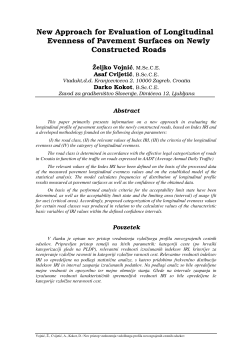 New Approach for Evaluation of Longitudinal Evenness of