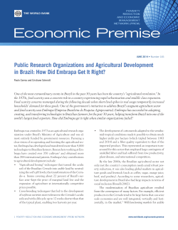 Public Research Organizations and Agricultural Development in