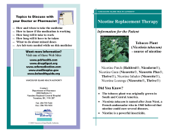 Nicotine Replacement Therapy - Vancouver Island Health Authority