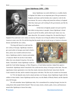 James Oglethorpe