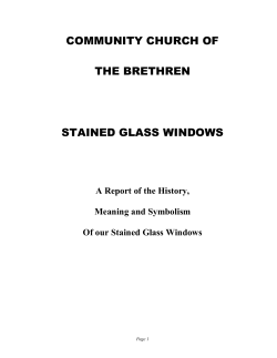 Community Church Stained Glass Windows