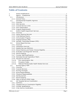 Table of Contents