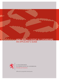 how to file a patent in luxembourg