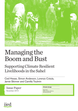 Managing the Boom and Bust - iied iied