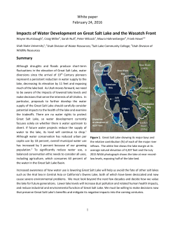 Impacts of Water Development on Great Salt Lake