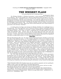 THE WHISKEY FLAGS -- by Richard R. Gideon