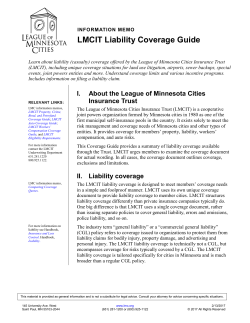 LMCIT Liability Coverage Guide