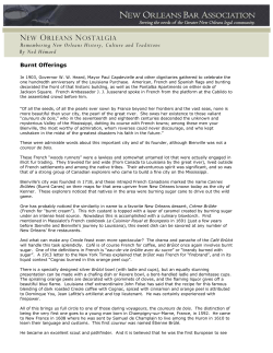 Burnt Offerings - New Orleans Bar Association