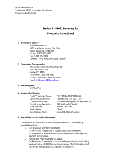 510(k) Summary - Ward Photonics