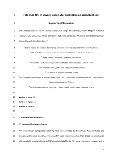Fate of Ag-NPs in sewage sludge after application on agricultural