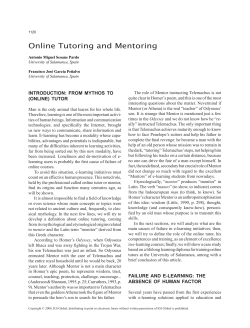 Online Tutoring and Mentoring