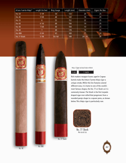 No. 77 Shark - Arturo Fuente