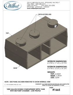 INTERIOR DIMENSIONS: 6`-3"W x 11`-6"L x 3`-9"H