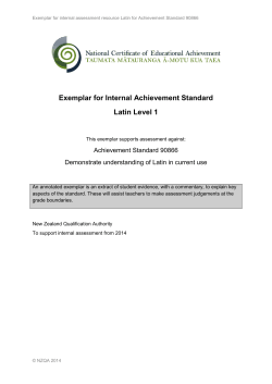 exemplars and commentary