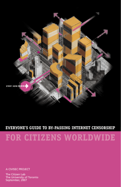 Everyone`s Guide to By-passing Internet Censorship