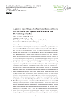 A process-based diagnosis of catchment coevolution in volcanic