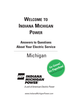 Mich handbook - Indiana Michigan Power