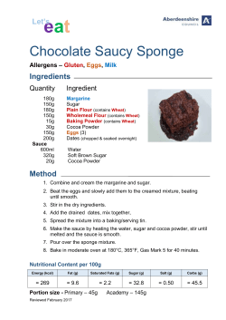 Chocolate Saucy Sponge