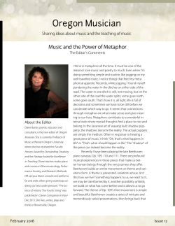 February 2016 - Oregon Music Teachers Association