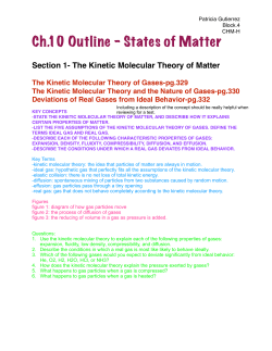 Ch.10 Outline