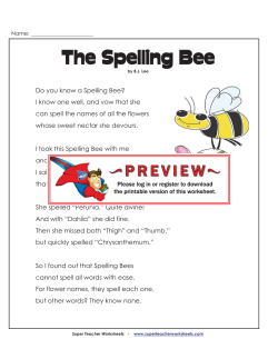 answer key - Super Teacher Worksheets