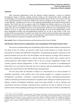 Liberal parliamentarianism in Mexico