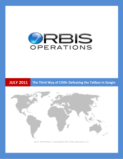 The Third Way of COIN: Defeating the Taliban in Sangin