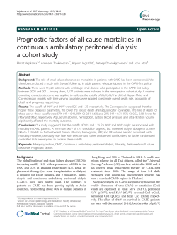 Prognostic factors of all-cause mortalities in continuous ambulatory