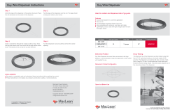 Guy Wire Dispenser Instructions