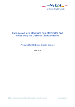 Extreme sea-level elevations from storm