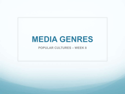 MEDIA GENRES