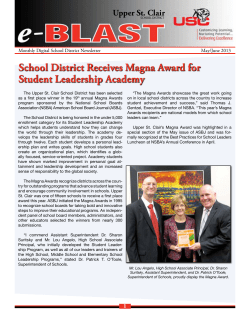 May/June 2013 - Upper St. Clair School District