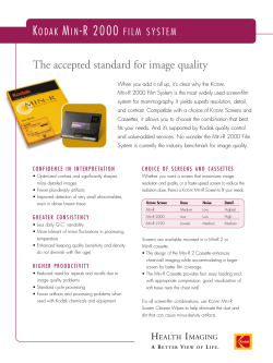 The accepted standard for image quality