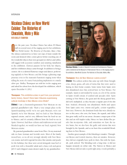 Nicolasa Ch&aacute;vez on New World Cuisine
