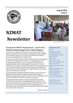 NZMAT August Newsletter