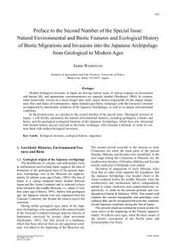 Preface to the Second Number of the Special Issue: Natural