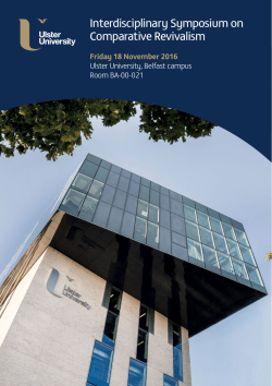 Interdisciplinary Symposium on Comparative Revivalism