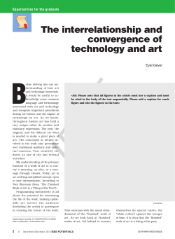 The interrelationship and convergence of technology and art