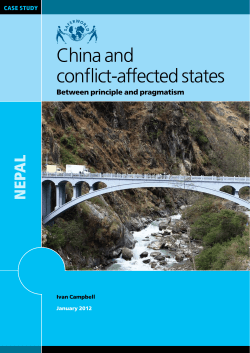 China and conflict-affected states