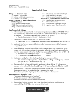 Structure and Themes in 1&ndash;2 Kings